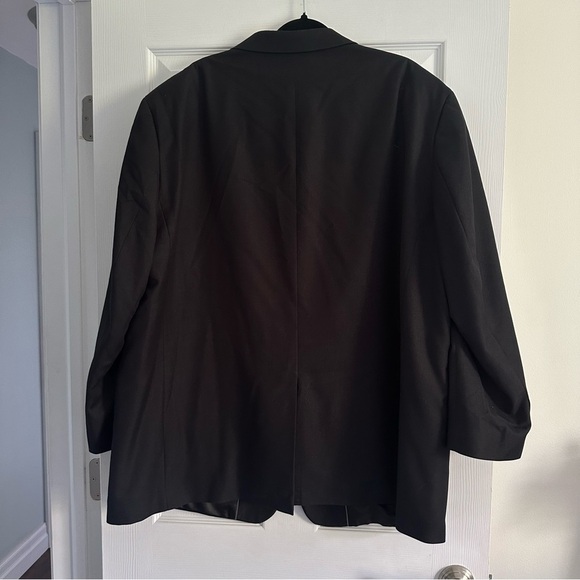 Size 52R Geoffrey Beene Black Lightweight Suit Jacket Sport Coat Blazer - Picture 3 of 6